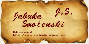 Jabuka Smolenski vizit kartica